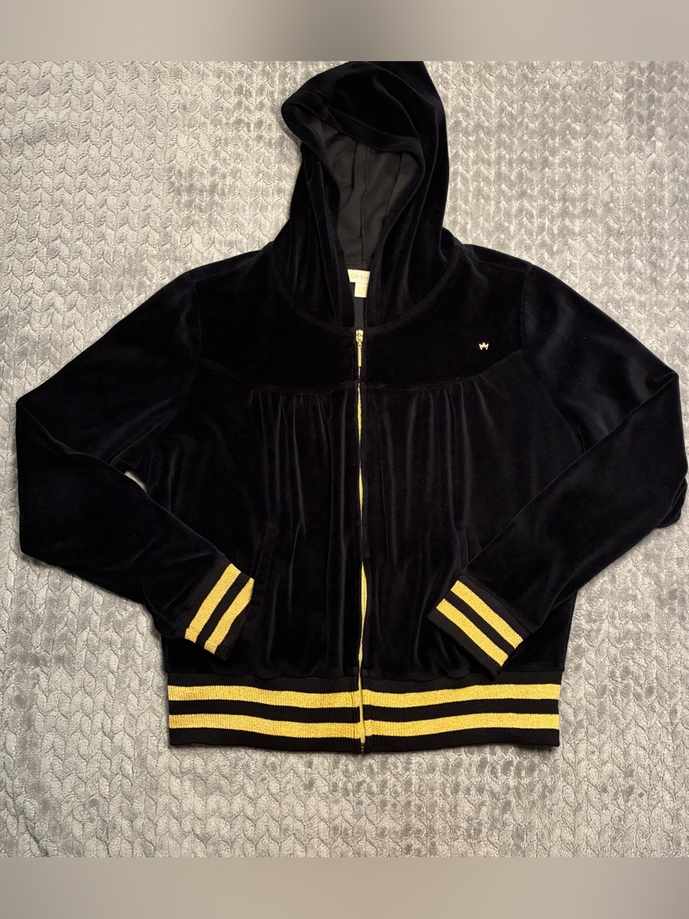 Nicki Minaj Black Hoodie with Gold Logo Tag